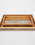 Pigeon and Poodle Atwater Rectangular Tray - Tapered, 2-Piece Set