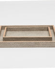 Pigeon and Poodle Goa Rectangular Tray - Straight, 2-Piece Set