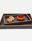 Pigeon and Poodle Manchester Rectangular Tray - Straight, 2-Piece Set