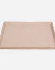 Pigeon and Poodle Marcel Full-Grain Leather Square Tray, Pack of 2