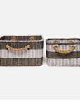 Pigeon and Poodle Nantucket Storage Baskets, 2-Piece Set