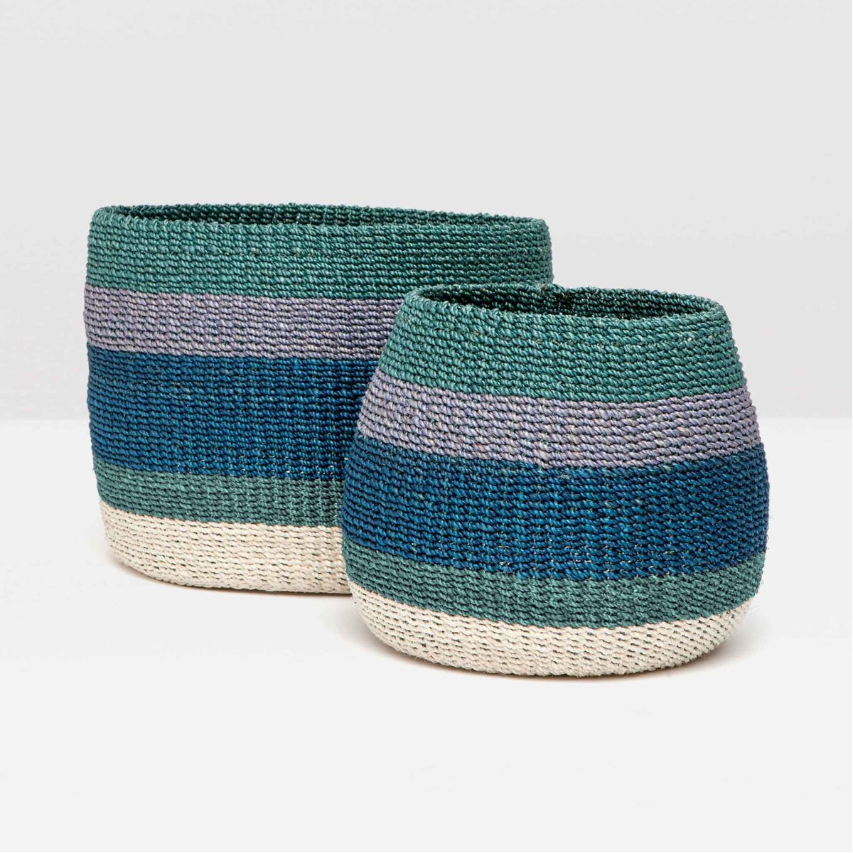 Pigeon and Poodle Samal Baskets, 2-Piece Set