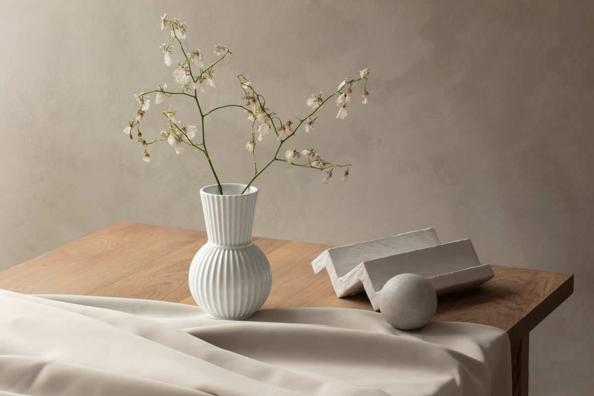 Tura Vase, White