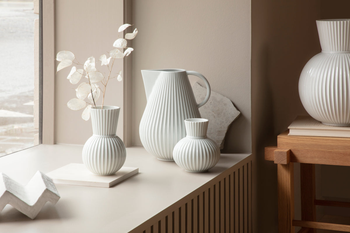 Tura Vase, White