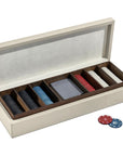 Interlude Home Tierney Poker Set - Ivory