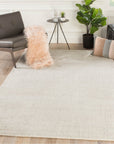 Jaipur Basis Solid Ivory Gray BI29 Rug