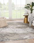 Jaipur Catalyst Cisco Abstract Gray CTY04 Rug