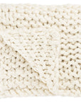 Jaipur Sublime By Nikki Chu Aya Solid SBK07 Ivory Throw