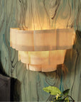 Made Goods Marjorie Tiered Banana Bark 2-Light Sconce