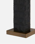 Made Goods Faunus Black Resin Column Lamp