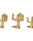 Villa & House Mano 3-Piece Set Statues, Gold