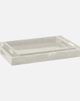 Made Goods Milan Swirled Resin Outdoor Tray, 2-Piece Set