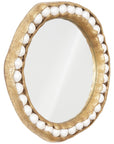 Phillips Collection Pearl Round Gold Mirror