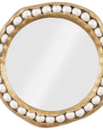 Phillips Collection Pearl Round Gold Mirror