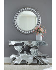 Phillips Collection Pearl Round Silver Mirror