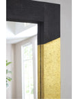 Phillips Collection Scorched Black and Gold Mirror