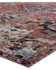 Jaipur Polaris Ansilar Medallion Floral Orange Blue POL27 Rug