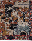 Jaipur Polaris Ansilar Medallion Floral Orange Blue POL27 Rug