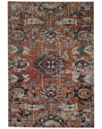 Jaipur Polaris Ansilar Medallion Floral Orange Blue POL27 Rug