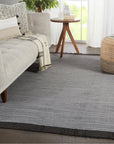 Jaipur Sonder Savvy Solid Gray Black SOD02 Rug