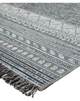 Jaipur Tikal Rao Border Geometric Gray Light Blue TKL07 Rug