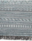 Jaipur Tikal Rao Border Geometric Gray Light Blue TKL07 Rug