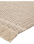 Jaipur Villa Soleil Solid Border Beige Dark Taupe VIL01 Rug