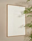 Made Goods Hadwin Wall Decor in White Banana Bark/Natural Oak Veneer