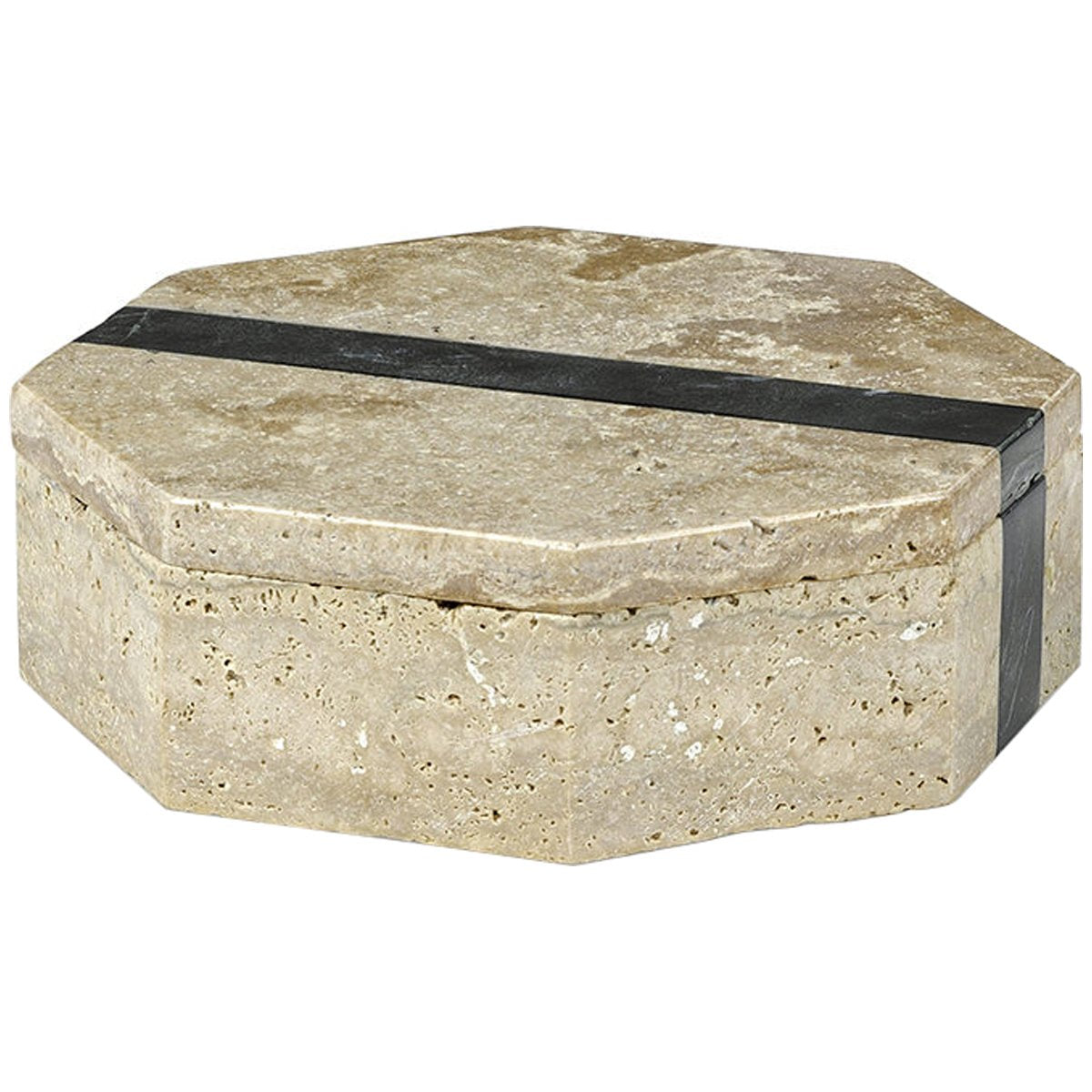 Palecek Griffith Travertine Box