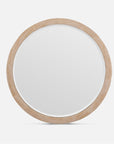 Made Goods Albert Classic Round Mirror in Beige Crystal Stone