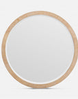 Made Goods Albert Classic Round Mirror in Beige Crystal Stone