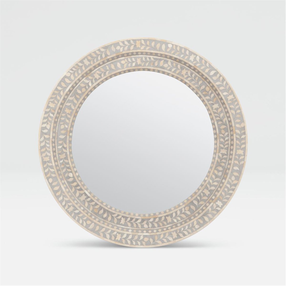 Made Goods Lexi Round Bone Mirror