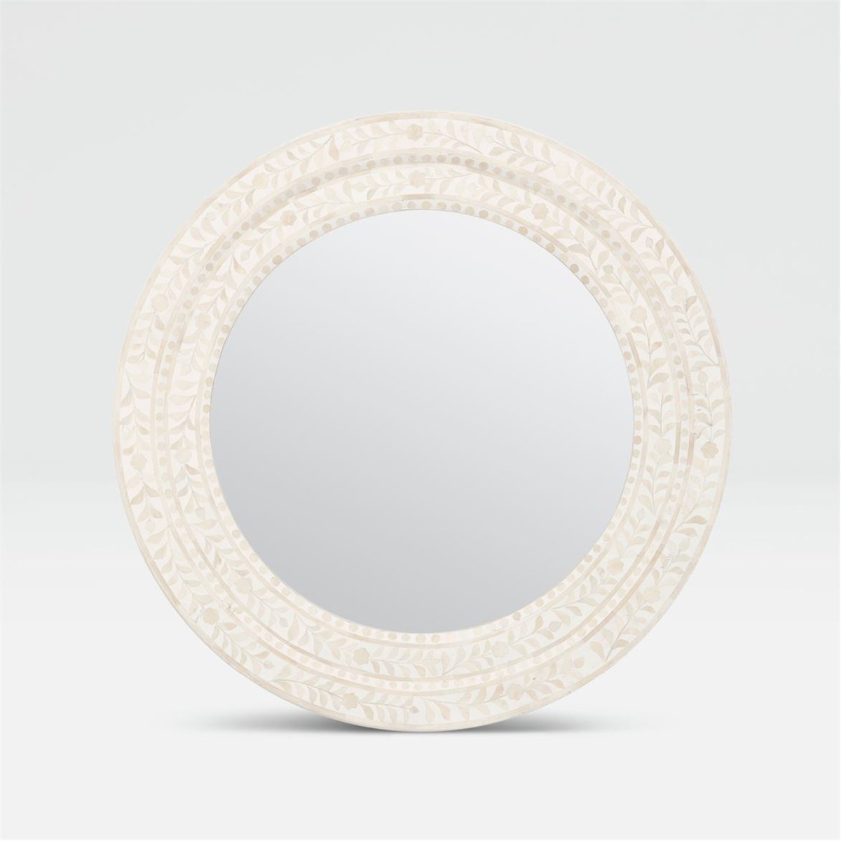 Made Goods Lexi Round Bone Mirror