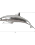 Phillips Collection Dolphin Wall Decor, Silver Leaf