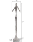 Phillips Collection Speak No Evil Large Slender Sculpture, Silver Leaf