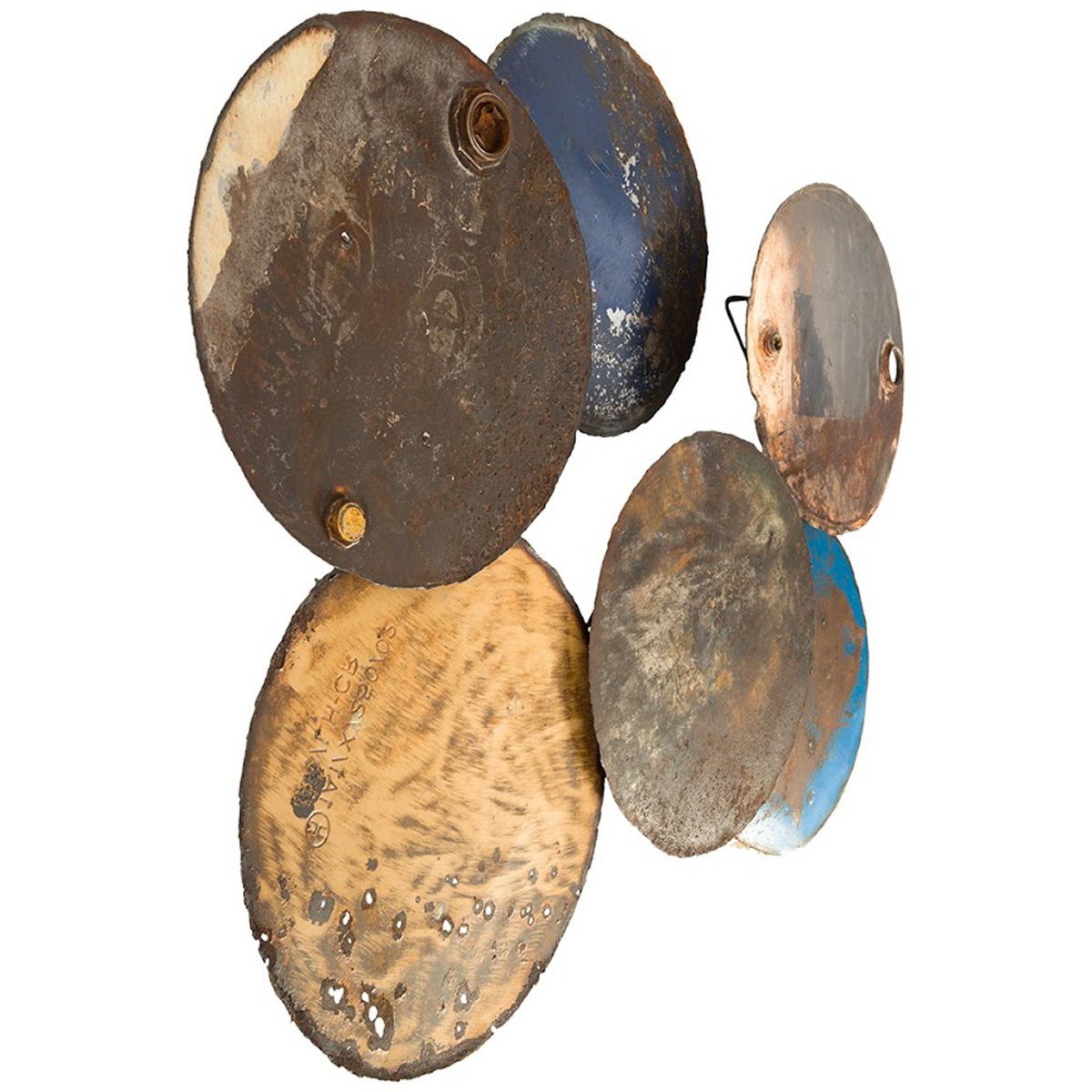 Phillips Collection Reclaimed Oil Drum Wall Disc