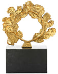 Villa & House Gold Wreath Statue