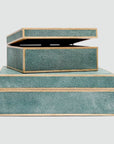 Made Goods Cooper Realistic Faux Shagreen Box, 2-Piece Set